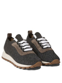 Brunello Cucinelli "Sparkling Precious Eyelets" Sneakers