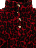 Alexander Mc Queen Leopard Print Fleece Jacket