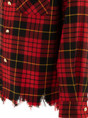 Alexander Mc Queen Distressed Tartan Overshirt