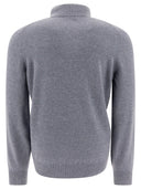 Brunello Cucinelli mezza zip cashmere maglione
