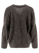 Brunello Cucinelli -Pullover mit schillernden Argyle -Stickerei