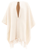 Brunello Cucinelli Wool e Cashmere Double Knit Poncho
