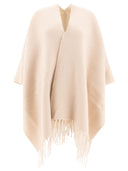 Brunello Cucinelli Wool e Cashmere Double Knit Poncho