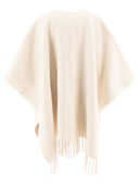 Brunello Cucinelli Wool e Cashmere Double Knit Poncho