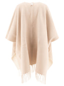 Brunello Cucinelli Wool e Cashmere Double Knit Poncho