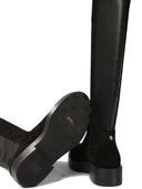 Botas Casadei con inserciones de gamuza