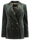 ETRO Double Breasted Velvet Blazer