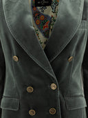 ETRO Double Breasted Velvet Blazer