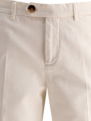 Brunello Cucinelli Garment Dyed Trousers In Twisted Cotton Gabardine