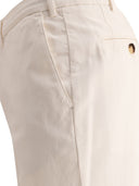 Brunello Cucinelli Garment Dyed Trousers In Twisted Cotton Gabardine