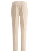 Brunello Cucinelli Garment Dyed Leisure Fit Trousers With Pleats
