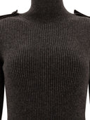 Alexander Mc Queen Ribbed Mini Dress