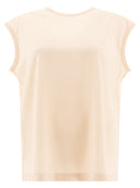 Brunello cucinelli monili와 함께 실크 새틴 티 셔츠