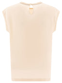 Brunello cucinelli monili와 함께 실크 새틴 티 셔츠