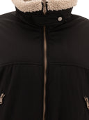 Giacca da giù Brunello Cucinelli con inserti shearling e monili