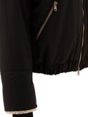 Giacca da giù Brunello Cucinelli con inserti shearling e monili