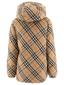 Burberry omkeerbare check down jas