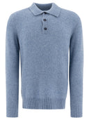 Nn.07 "Lee" Merino Wool Blend Polo Sweater