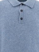 Nn.07 "Lee" Merino Wool Blend Polo Sweater