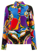 Emilio Pucci Orchidee Print Silk Twill Shirt
