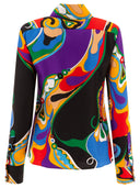 Emilio Pucci Orchidee Print Silk Twill Shirt