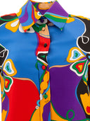 Emilio Pucci Orchidee Print Silk Twill Shirt