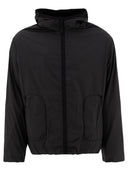 Veste à capuche à tramage à vent de patrouille de randonnée