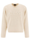 Stüssy V Neck Sweater met logo