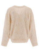 Brunello Cucinelli "Dazzling Argyle Embroidery" Sweater