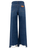 Chloé Cropped Wide Leg Jeans