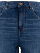 Chloé Cropped Wide Leg Jeans