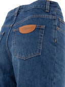Chloé Cropped Wide Leg Jeans