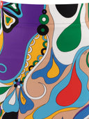 Emilio Pucci Orchidee Print Pencil Skirt