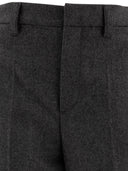 Brunello Cucinelli Virgin Wool And Cashmere Flannel Trousers
