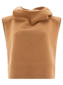Toteme Hooded Bib In Wool And Cashmere