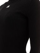 Courrèges "Reedition" Ribbed Sweater With Logo