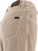 Brunello Cucinelli Garment Dyed Cotton Velvet Trousers