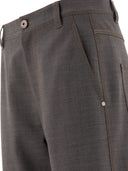 Brunello cucinelli "weich gebogene" Wollhose "