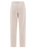 Brunello Cucinelli "Shiny Bartack" Baggy Trousers