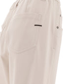 Brunello Cucinelli "Shiny Bartack" Baggy Trousers