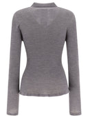 Cecilie Bahnsen "Oda" Ribbed Polo Shirt