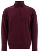 C.P. Company Half Zip Sweater With "Lens" Detail