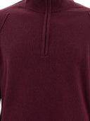 C.P. Company Half Zip Sweater With "Lens" Detail