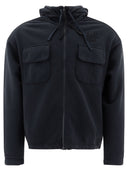 C.P. Company "Brushed And Emerized Diagonal Fleece" Zipped Hoodie