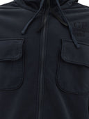 C.P. Company "Brushed And Emerized Diagonal Fleece" Zipped Hoodie