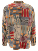 Rrl By Ralph Lauren Patchwork Jacquard Shirt