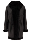 B&W Coat Reversible de piel de oveja