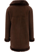 B & W Reversibile Shearling Mantel