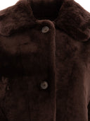 B & W Reversibile Shearling Mantel