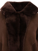 B & W Reversibile Shearling Mantel
